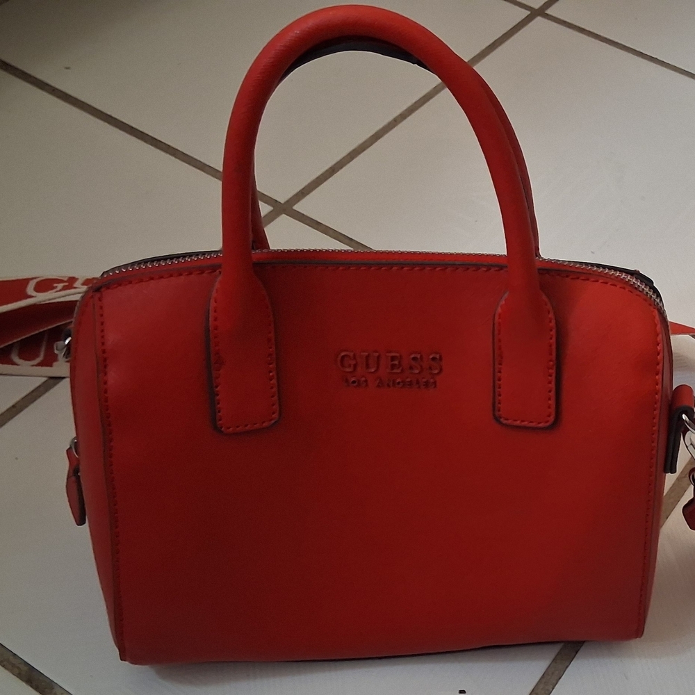 Guess Bold Red Satchel